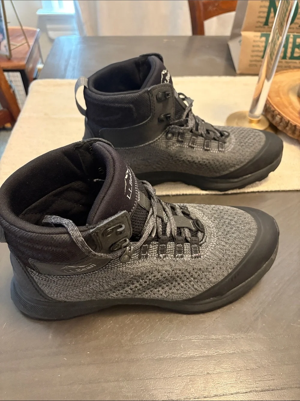 L.L. Bean Men’s Tek 2.5 Gray and Black PrimaLoft Insulated Waterproof Boots